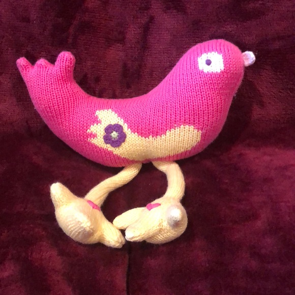 Beautiful Hanna Anderson Knitted Bird Girls Toy Stuffed Animal Children - Picture 2 of 3